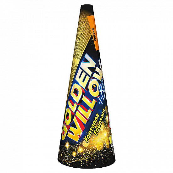 Gold Willow Fountain from Jorge Fireworks