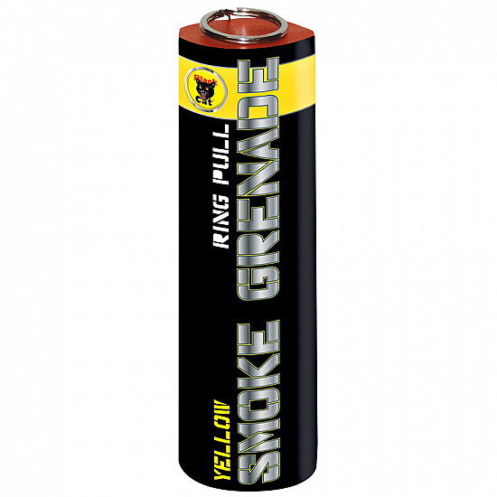 Black Cat Yellow Smoke Grenade