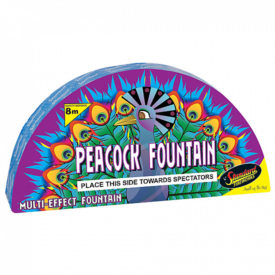 Peacock Fountain from Standard Fireworks
