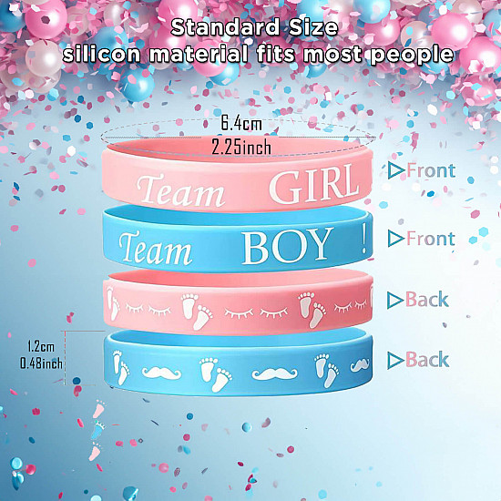 Gender reveal Wrist Bands